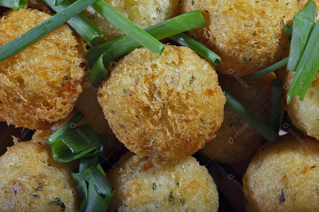 Deliciosos bolinhos de bacalhau
