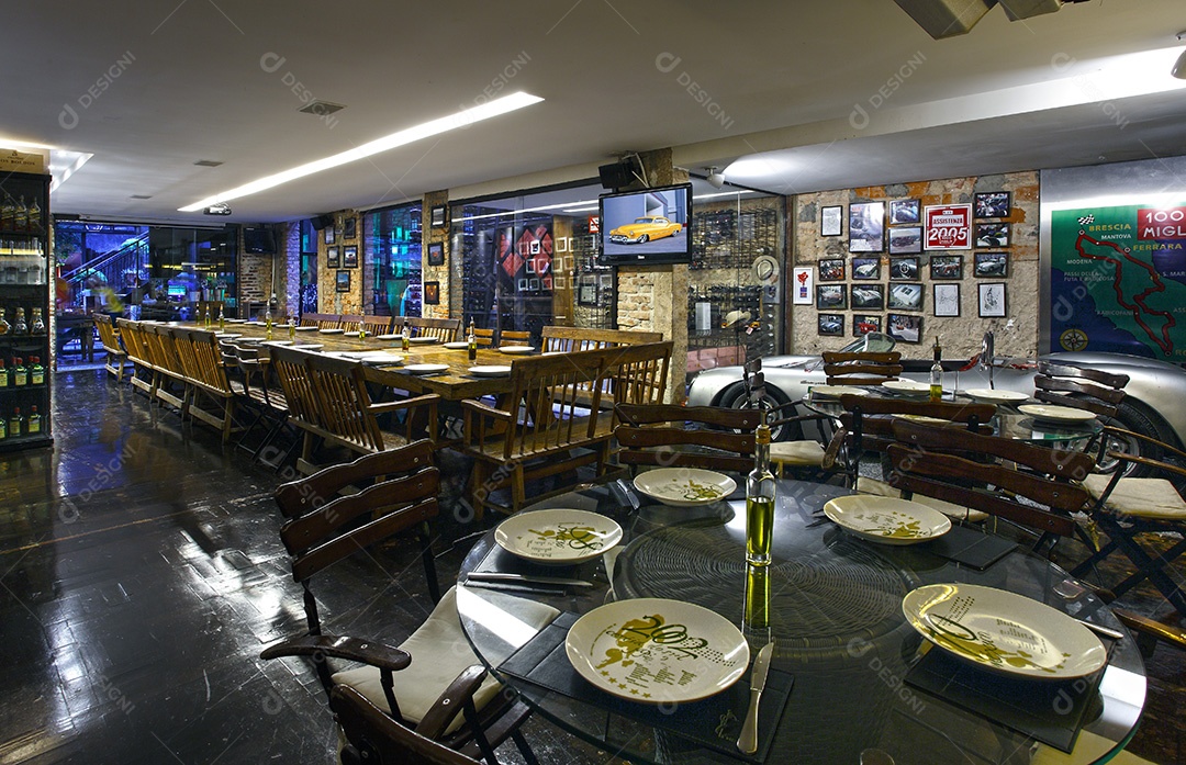 Detalhes de um restaurante moderno