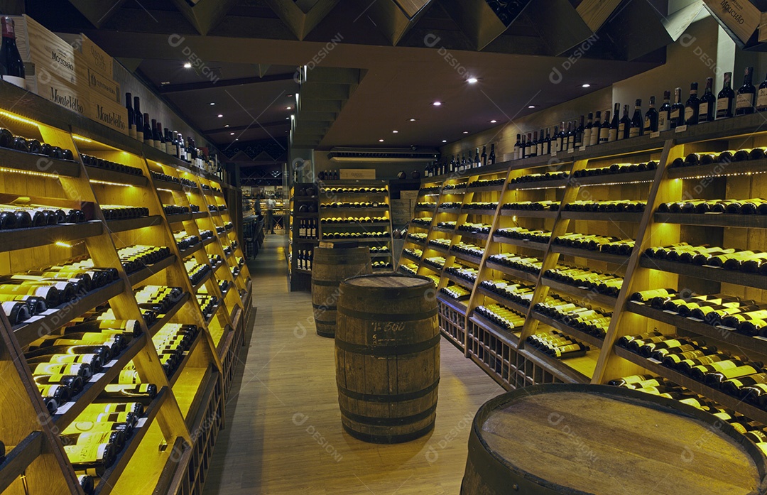 Adega de um bar e restaurante