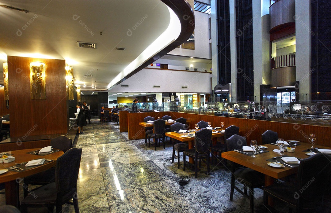 Detalhes de um restaurante moderno