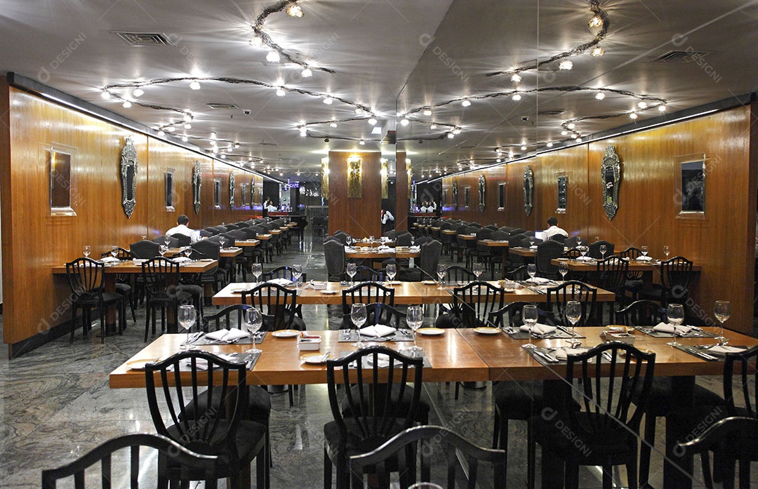 Detalhes de um restaurante moderno