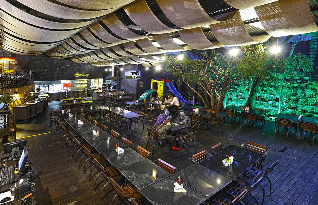 Detalhes de um restaurante moderno