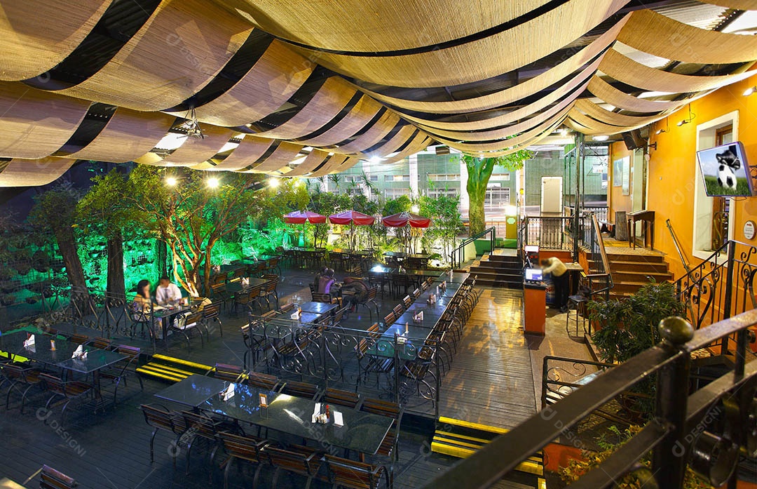 Detalhes de um restaurante moderno