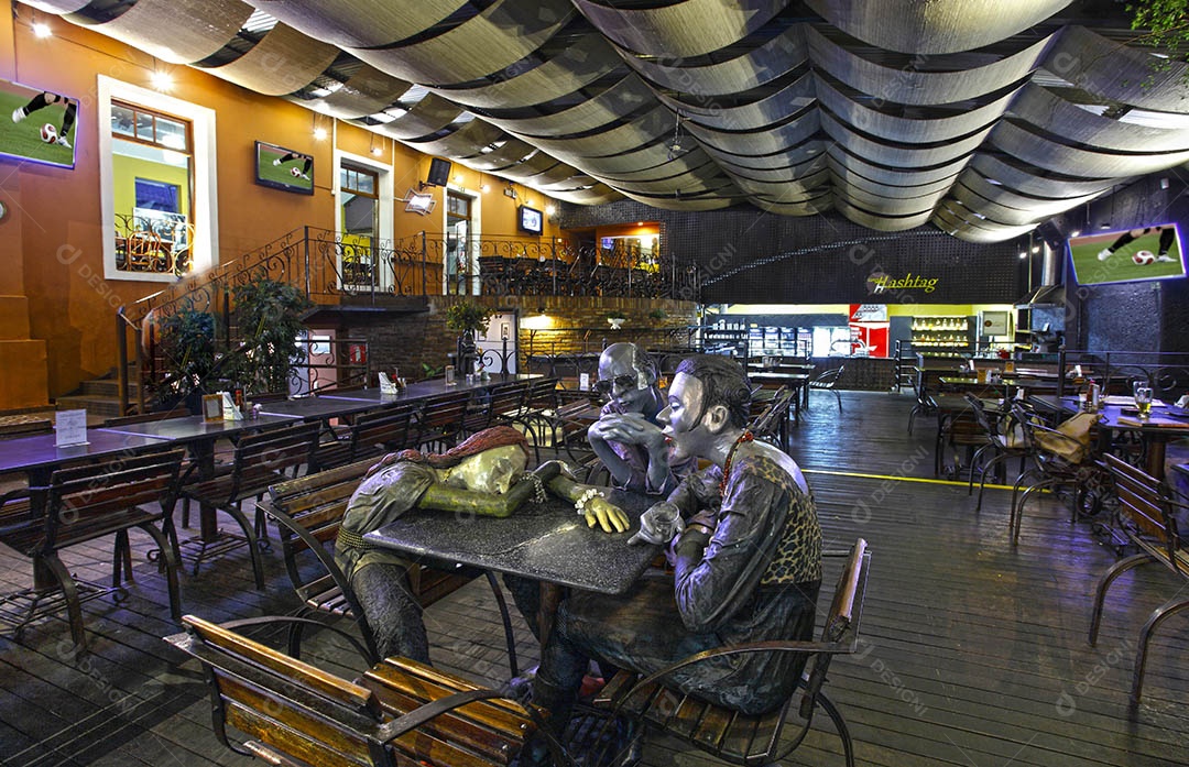 Detalhes de um restaurante moderno