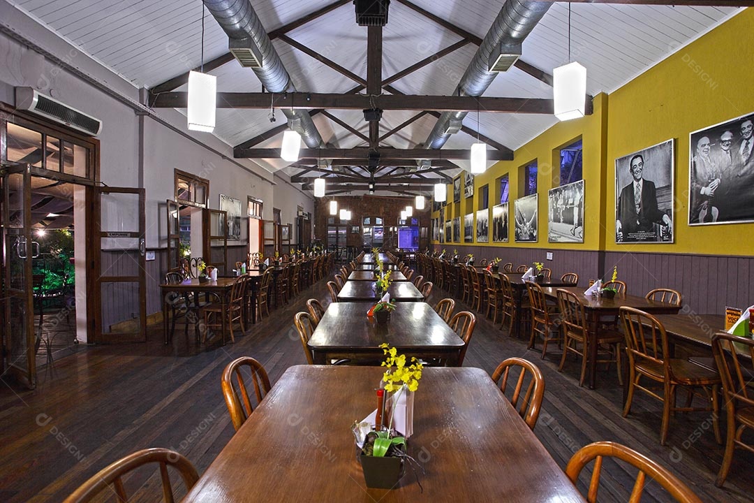 Detalhes de um restaurante moderno