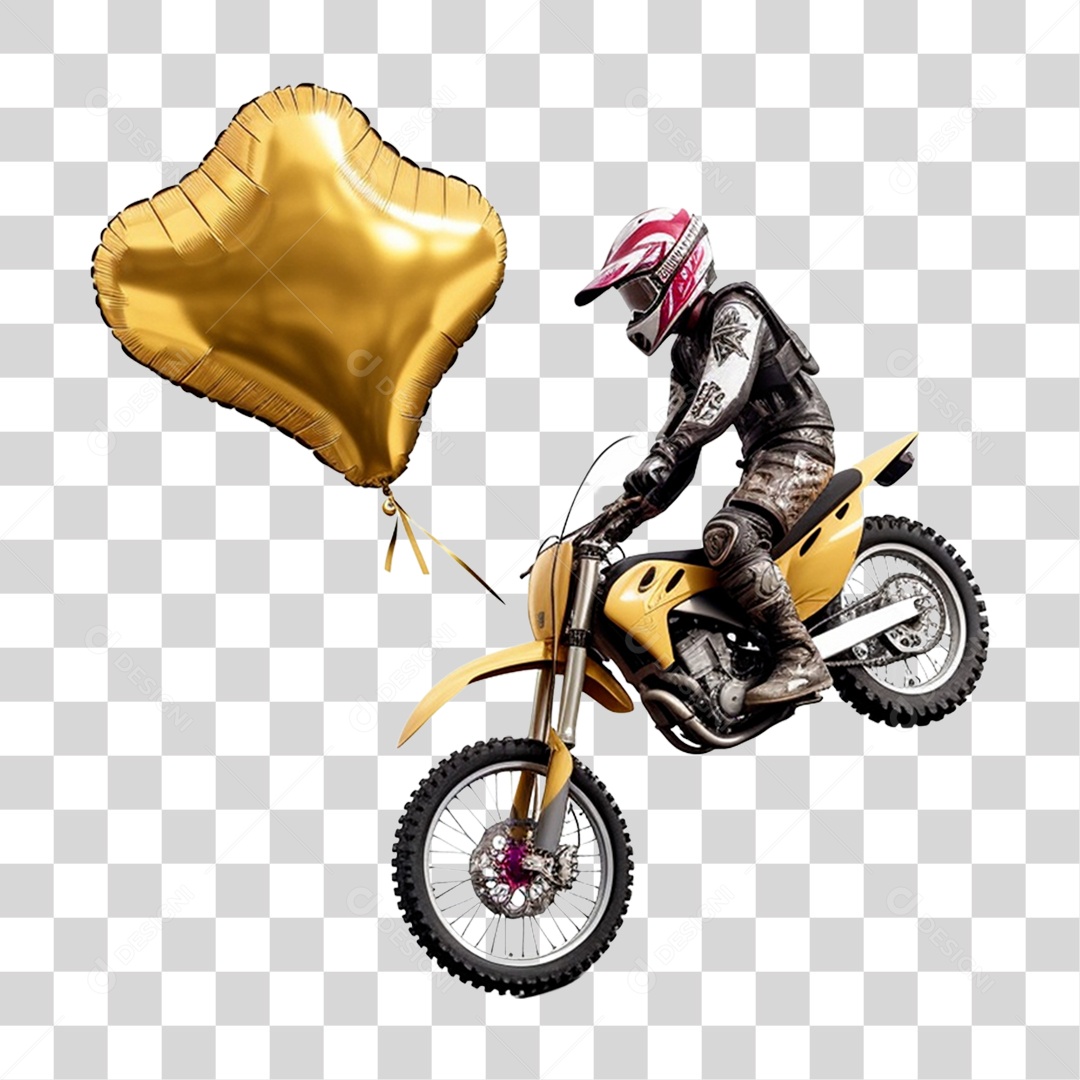 Moto para Corrida de Motocross PNG Transparente