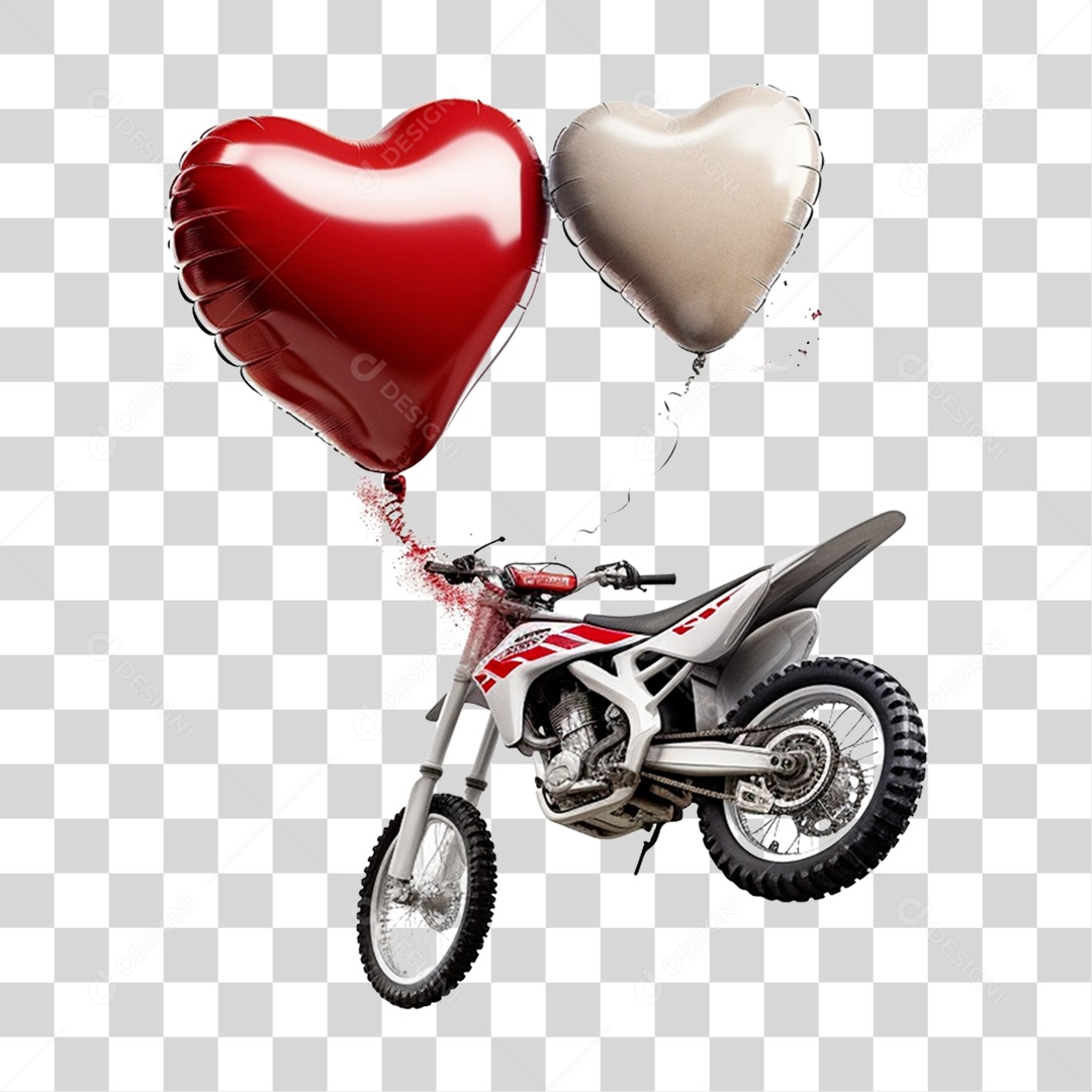 Moto para Corrida de Motocross PNG Transparente