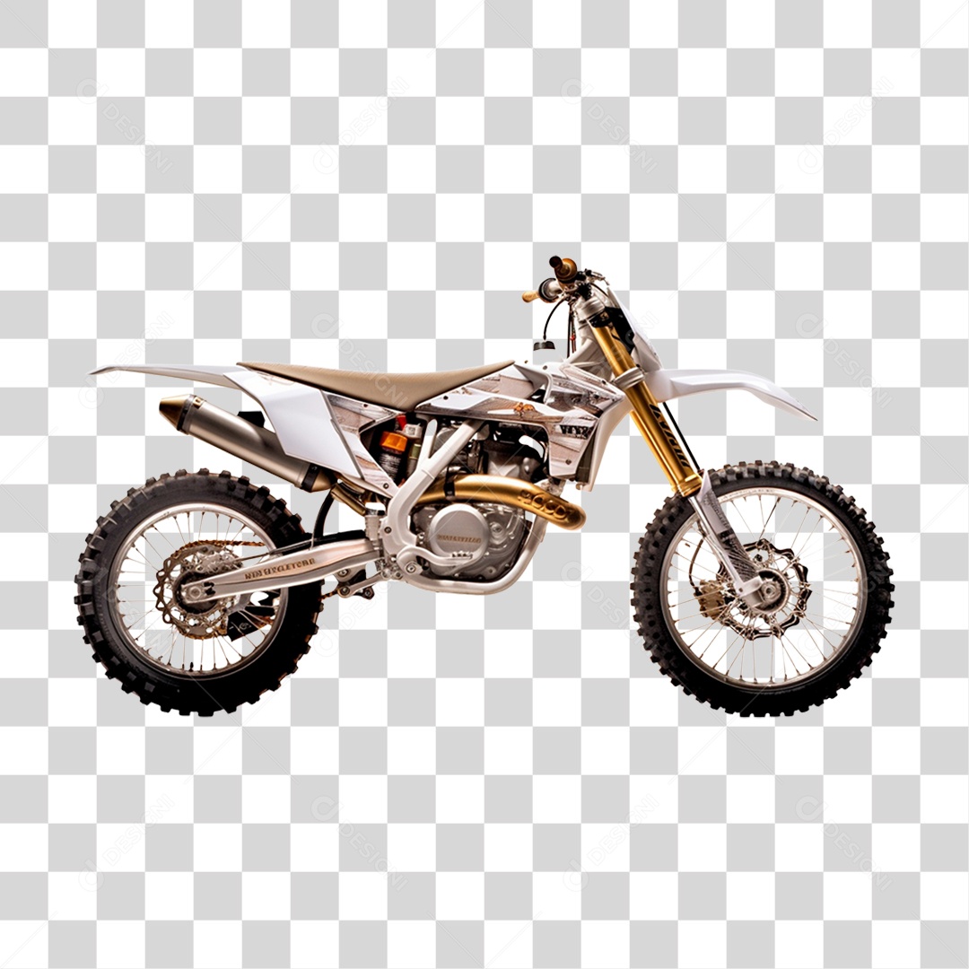 Moto para Corrida de Motocross PNG Transparente