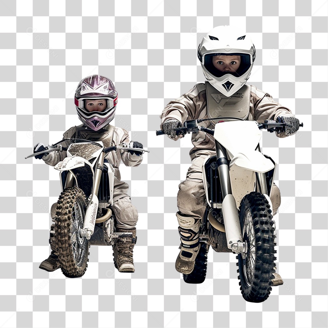 Moto para Corrida de Motocross PNG Transparente
