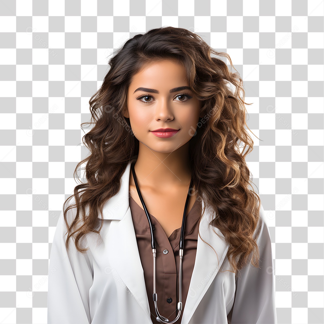 Pediatra de Jaleco Branco PNG Transparente