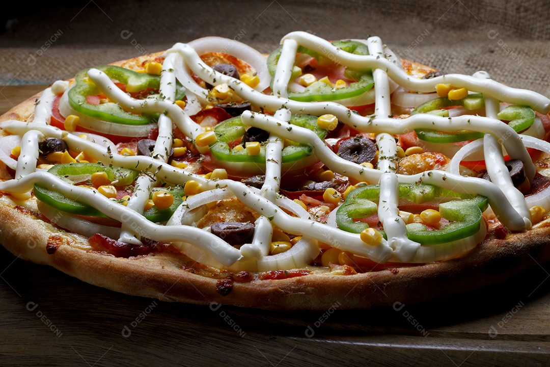 Deliciosa pizza vegetaria