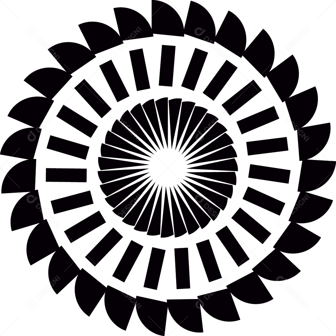 Desenho Mandela Vetor EPS