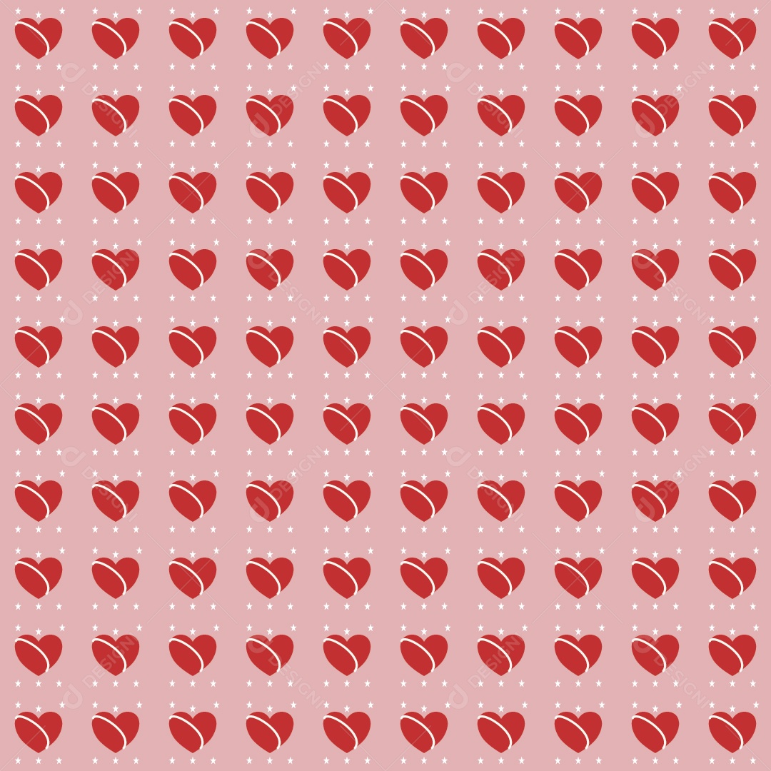 Padrão de Corações Vetor EPS