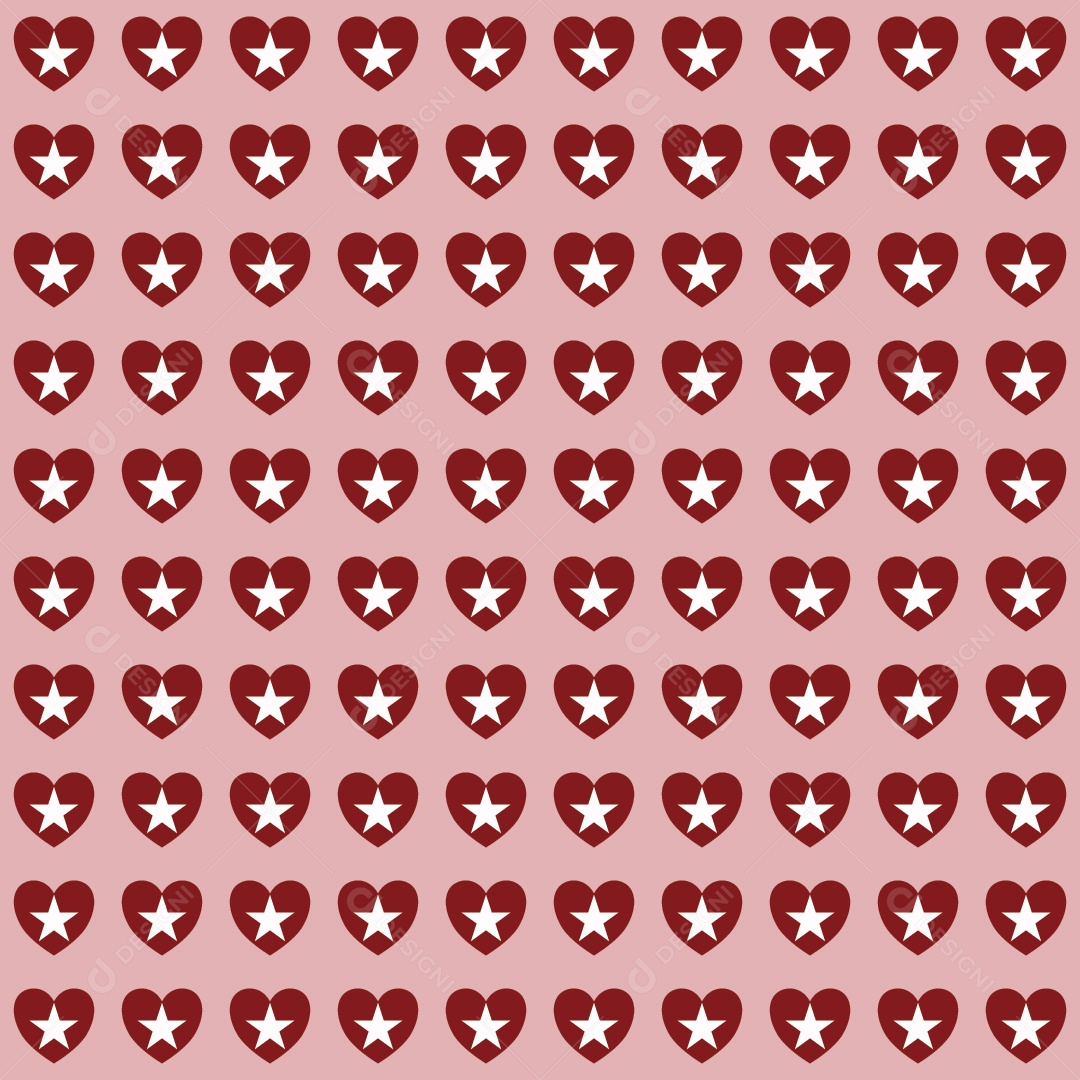 Padrão de Corações Vetor EPS