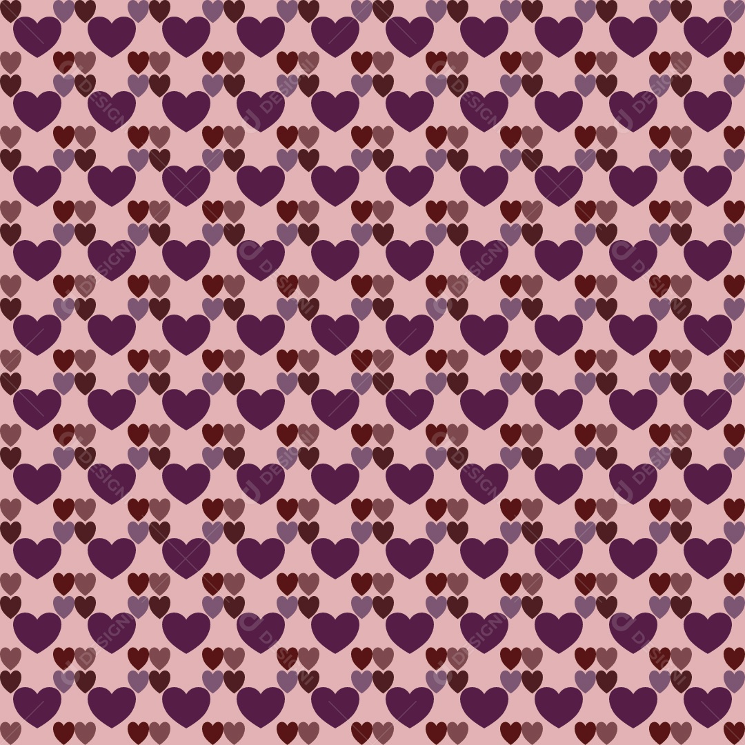 Padrão de Corações Vetor EPS