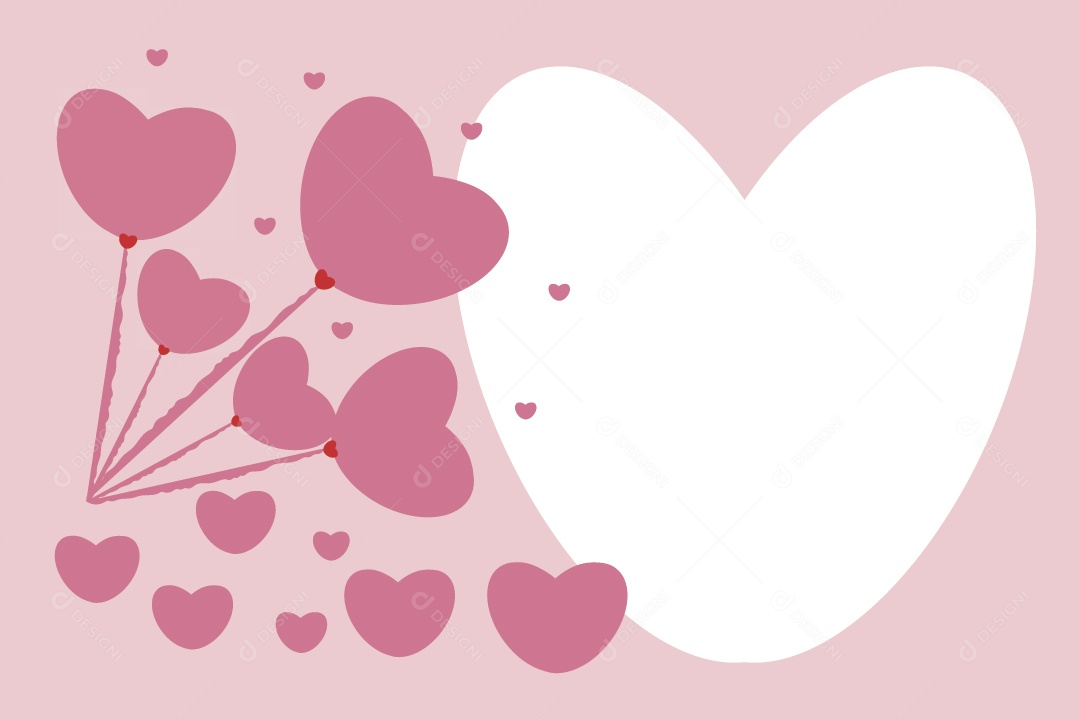 Padrão de Corações Vetor EPS