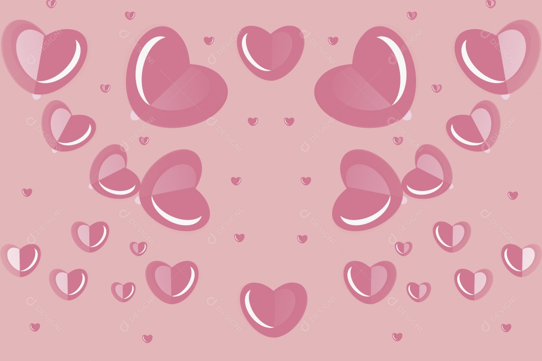 Padrão de Corações Vetor EPS