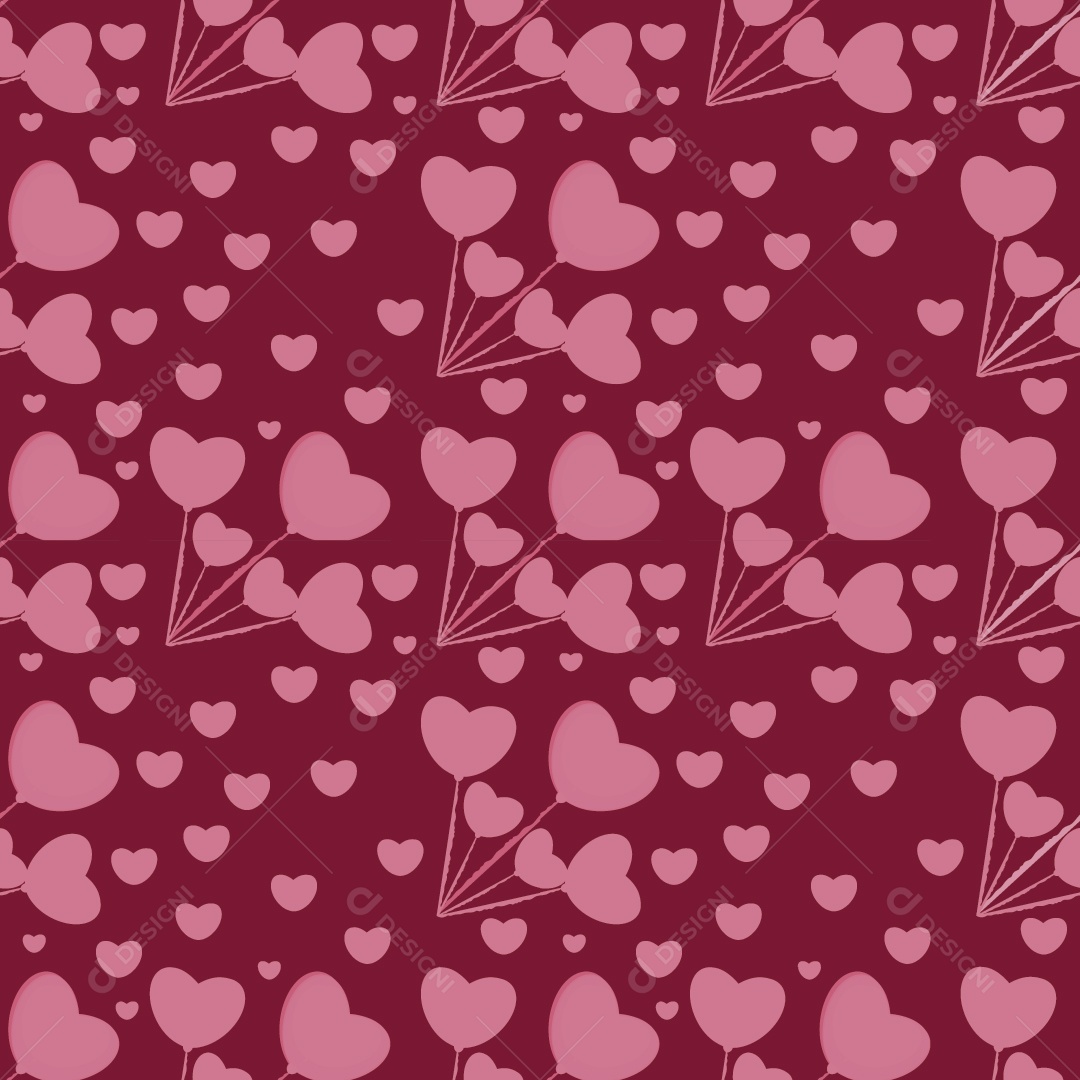 Padrão de Corações Vetor EPS