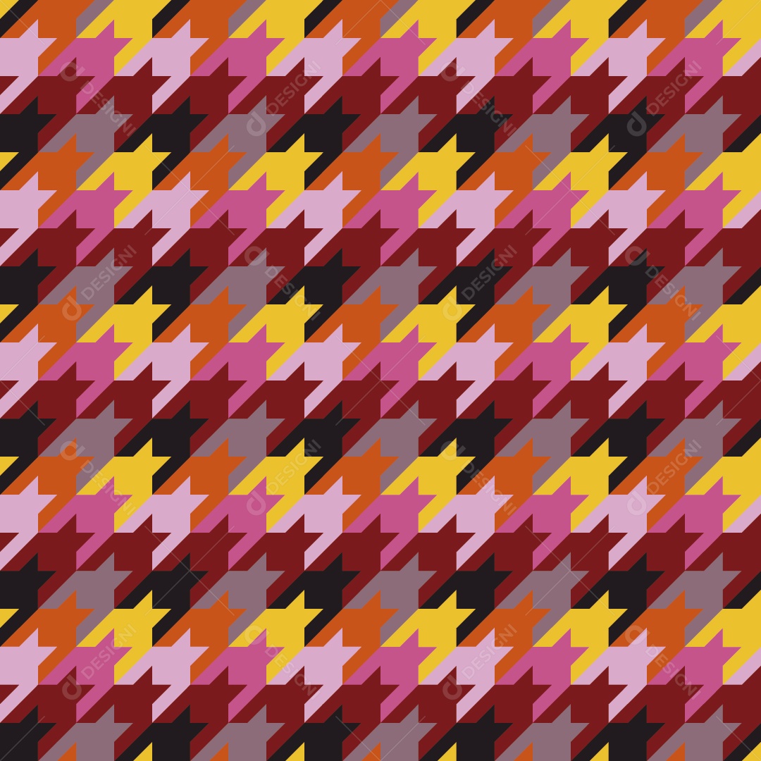 Padrão Houndstooth Vetor EPS
