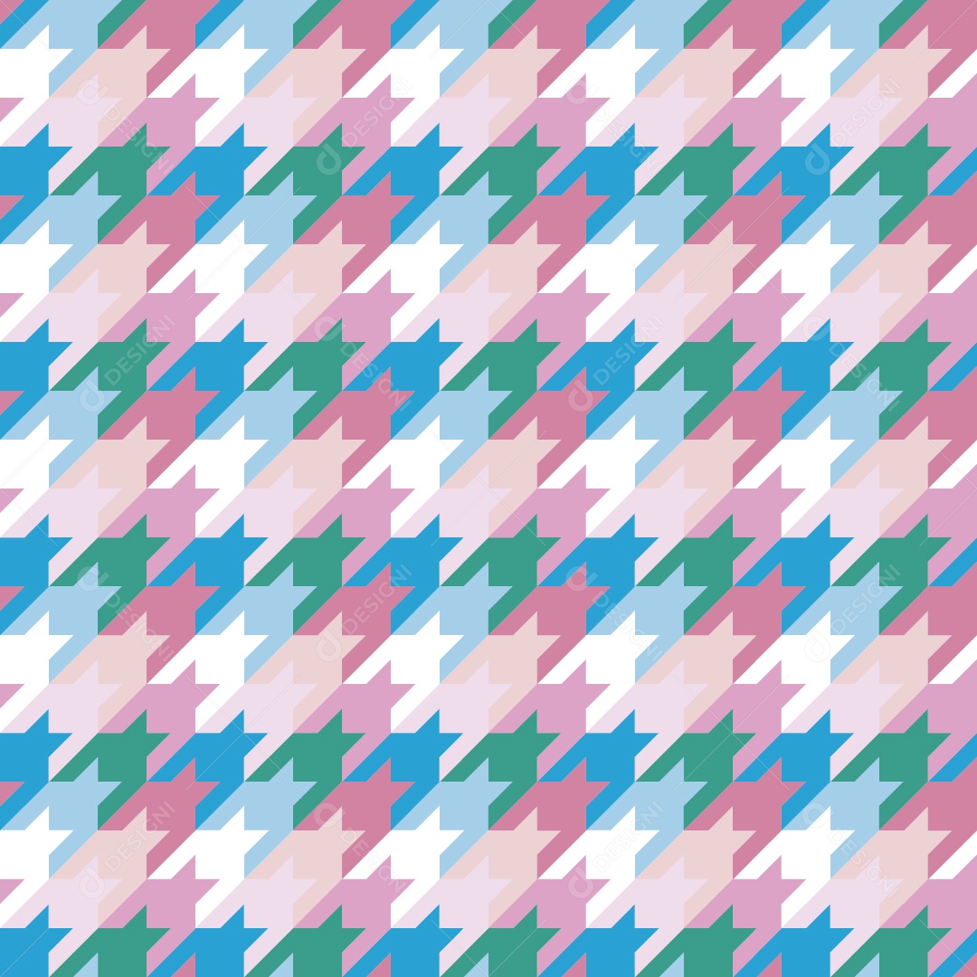 Padrão Houndstooth Vetor EPS
