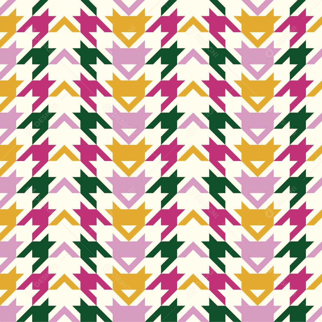 Padrão Houndstooth Vetor EPS