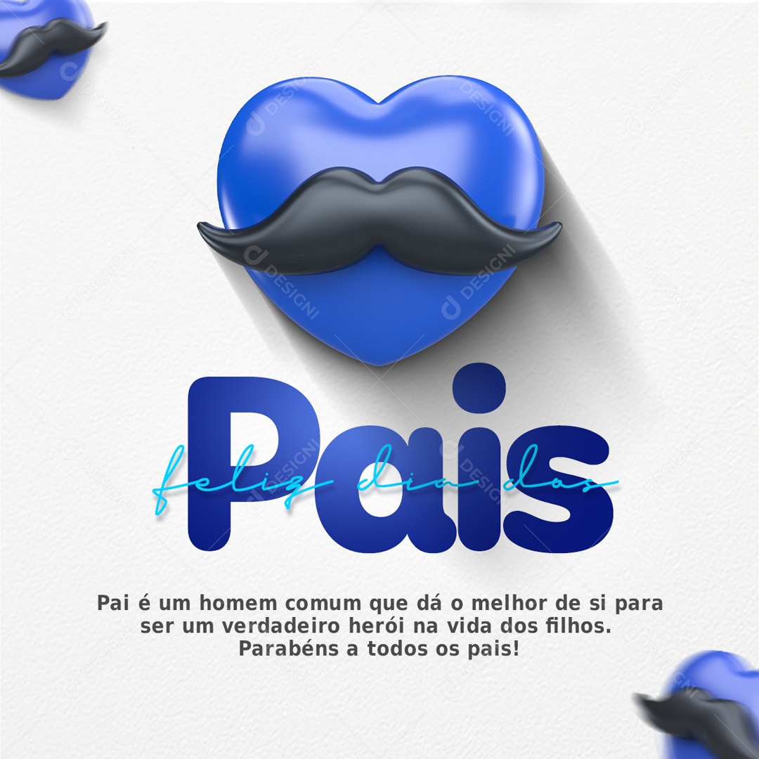 Social Media Feliz Dia Dos Pais Herói Na Vida PSD Editável