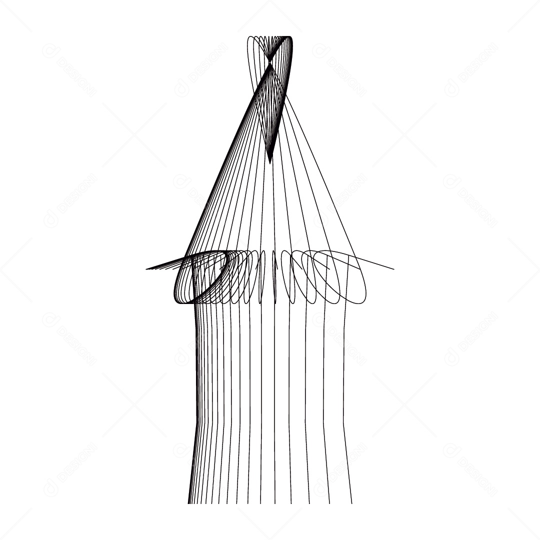 Linhas com Perspectiva 3D Vetor EPS