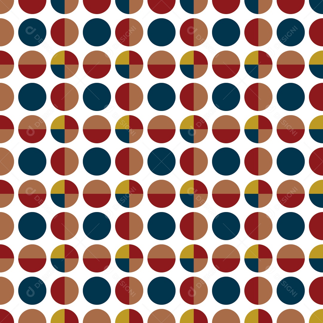 Padrão de Círculos Vetor EPS