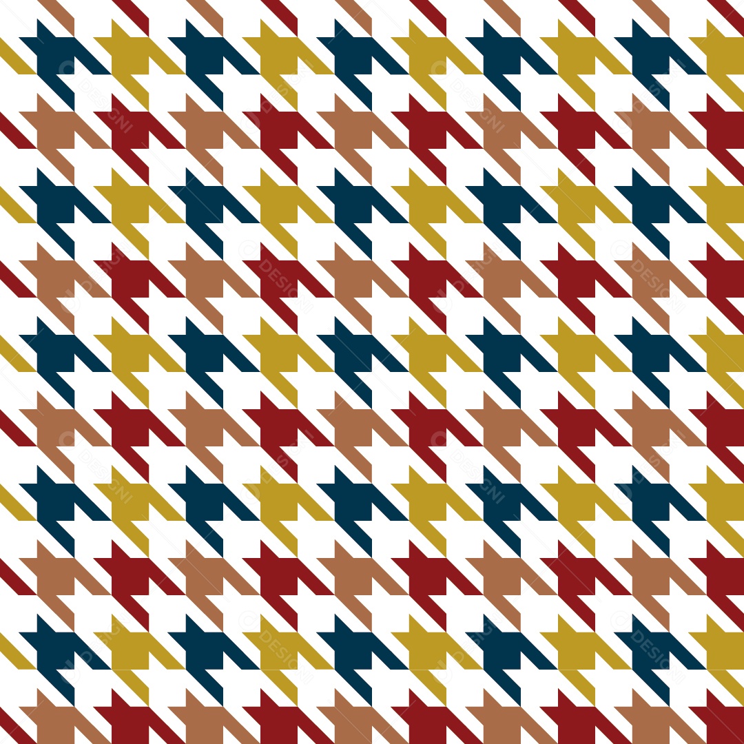 Padrão Houndstooth Vetor EPS