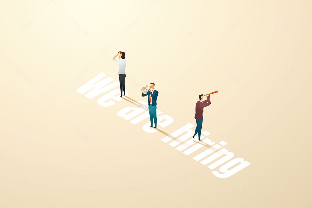 Grupo de Recrutadores de Escritórios Que Procuram Candidatos Novas Pessoas ou Funcionários Vetor EPS