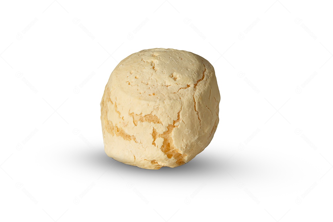 Pão de queijo isolado em fundo branco