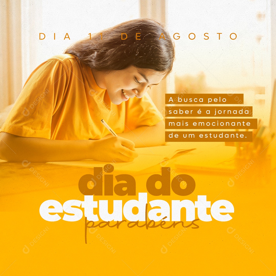 Dia do Estudante Social Media PSD Editável