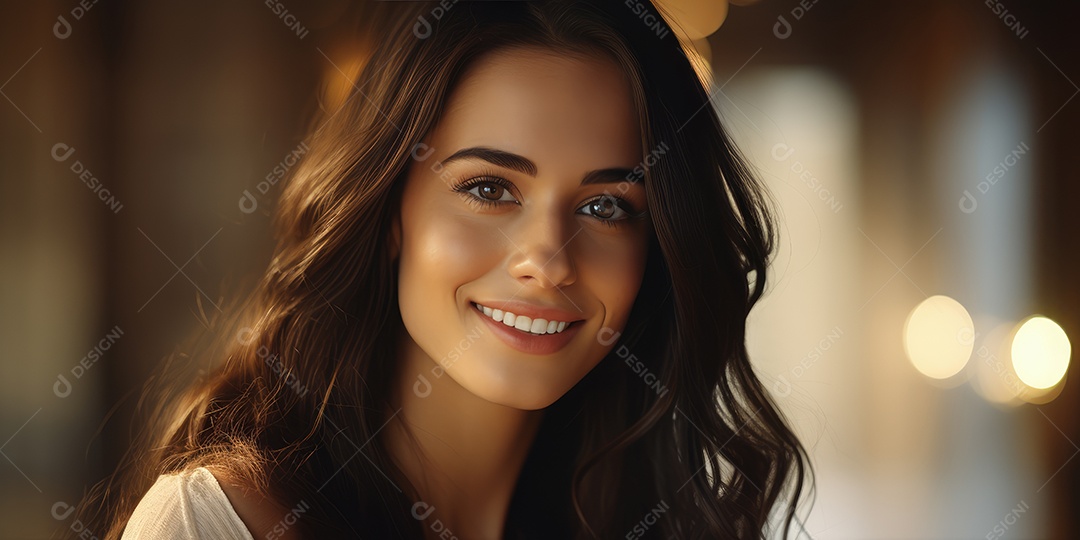 Linda jovem encantadora posando