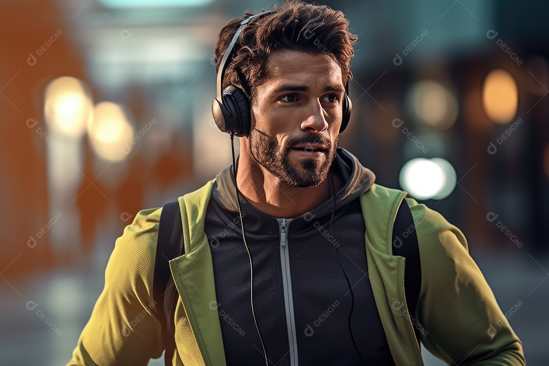 Modelo jovem e encantador em estilo esportivo