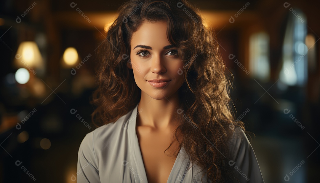 Linda jovem encantadora posando