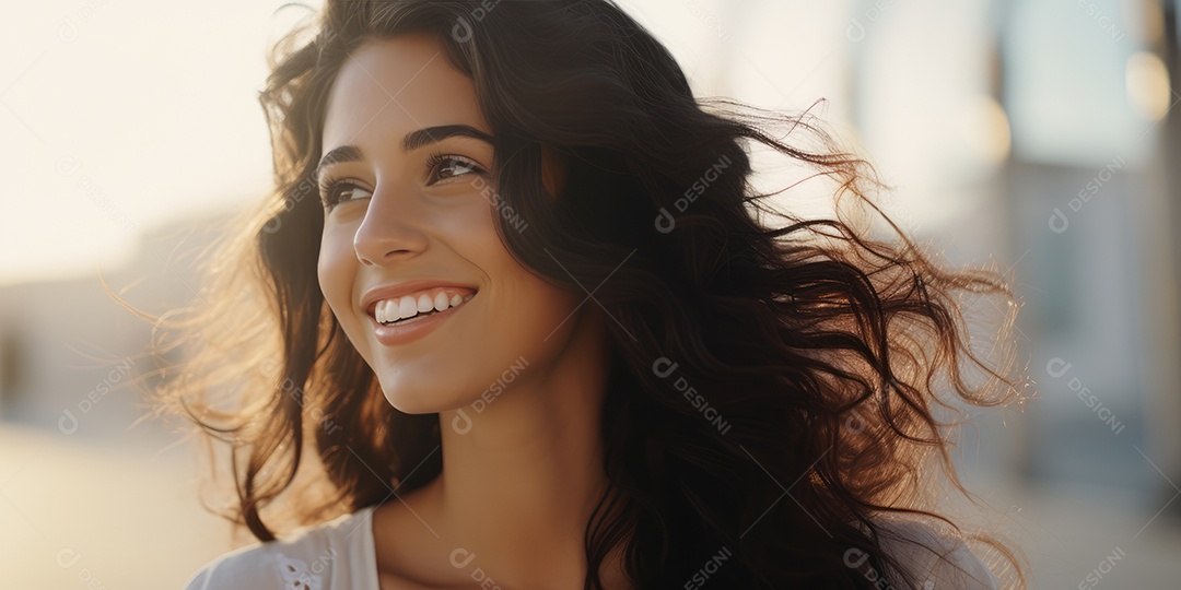 Linda jovem encantadora posando