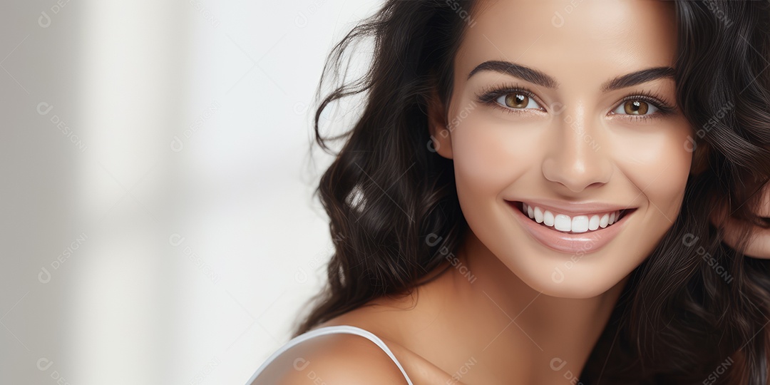 Linda jovem encantadora posando