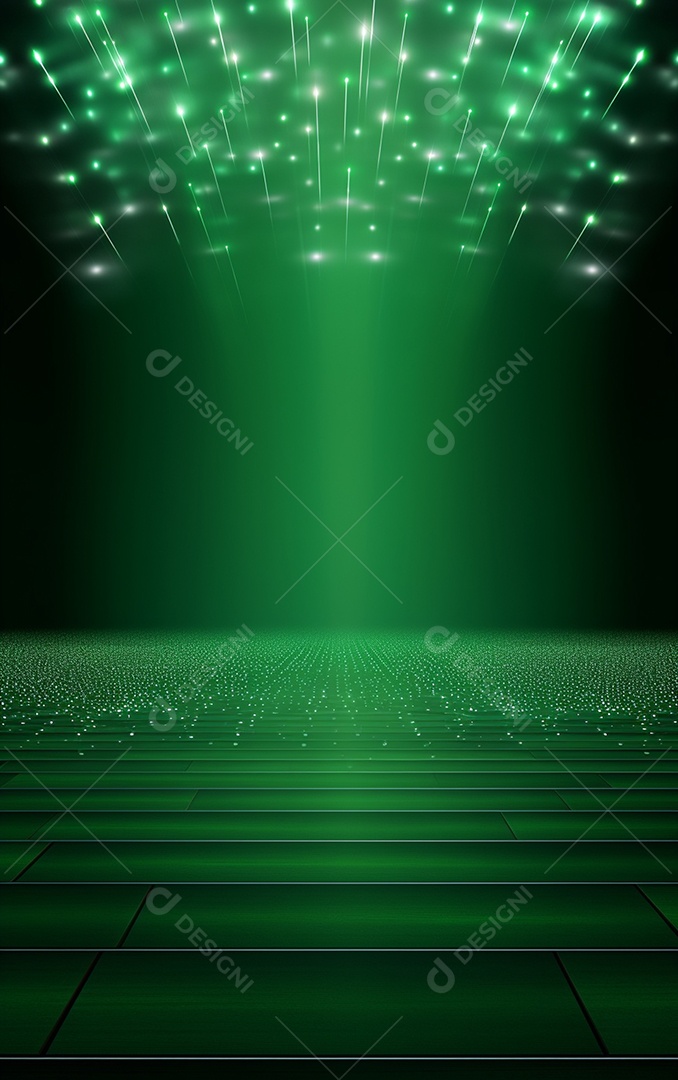 Plano de fundo com iluminação de holofotes verdes