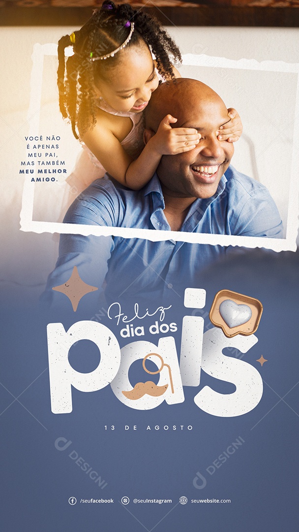 Story Dia Dos Pais Social Media PSD Editável