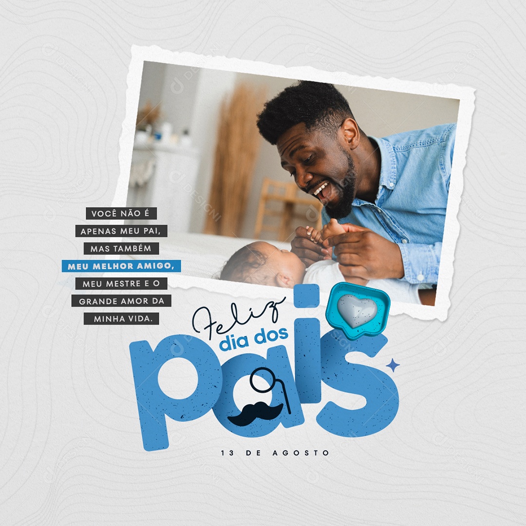 Feliz Dia dos Pais Social Media PSD Editável