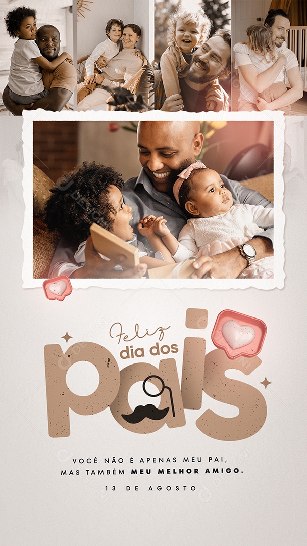 Story Dia Dos Pais Social Media PSD Editável
