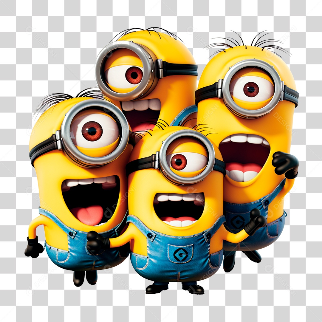 Minions Desenho Animado PNG Transparente