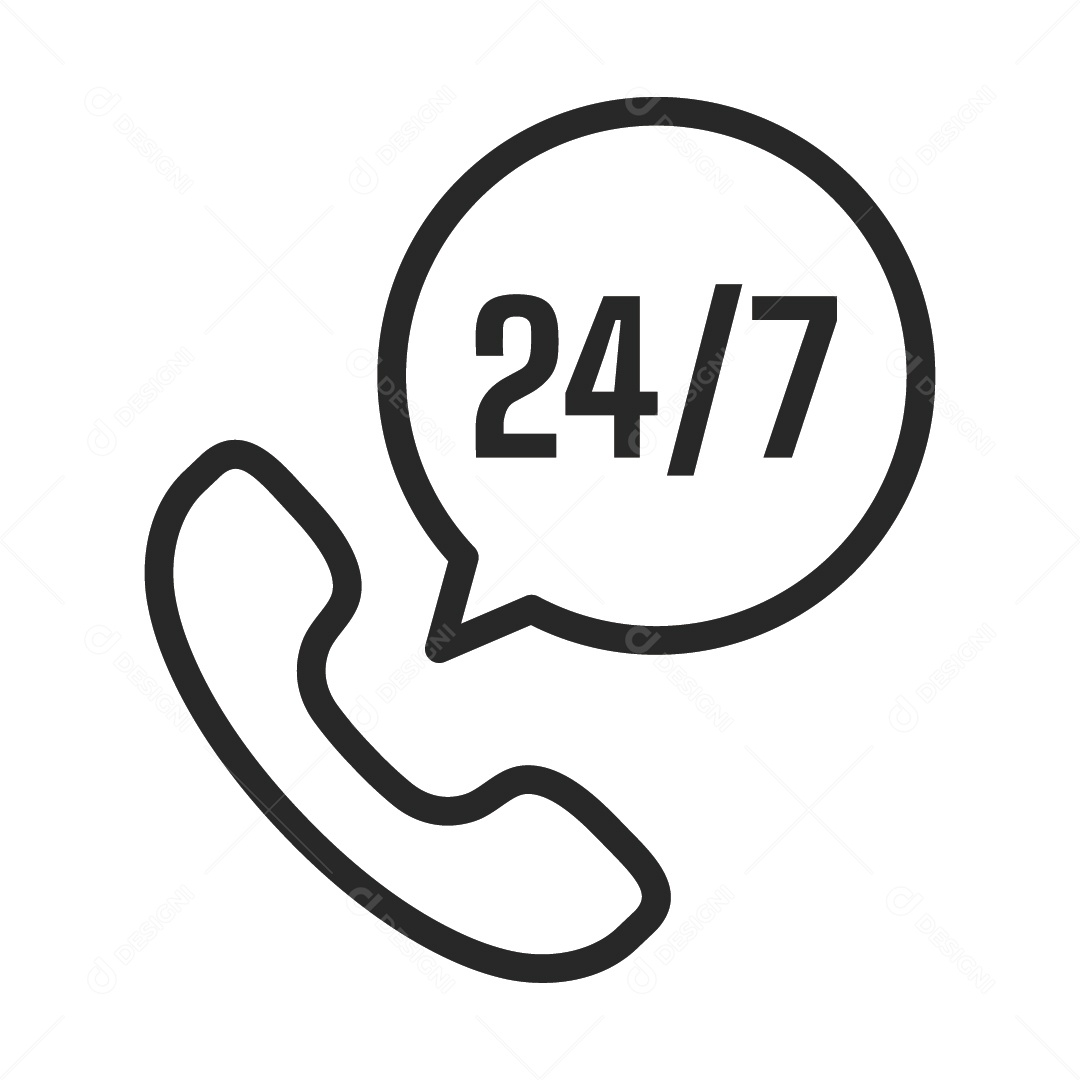 Ícone de Telefone de Suporte Ilustração Vetor EPS