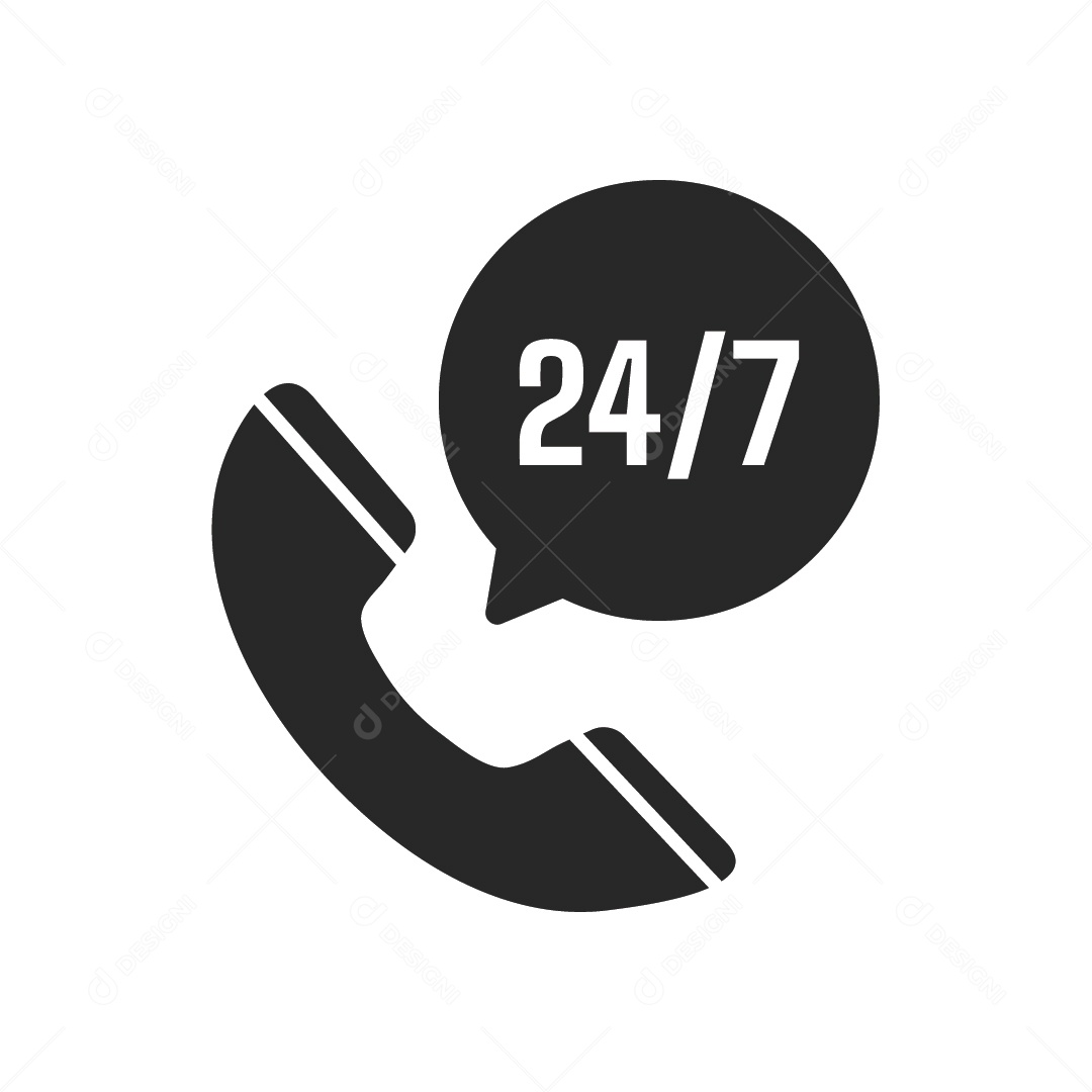 Ícone de Telefone de Suporte Ilustração Vetor EPS