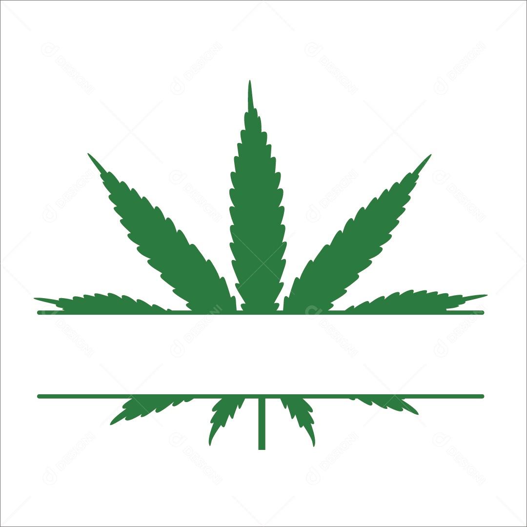 Ilustração de Planta Cannabis Vetor EPS