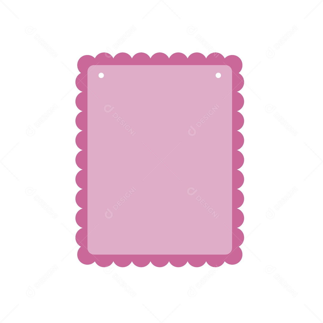 Recorte de Bandeirola Ilustração Rosa Vetor EPS