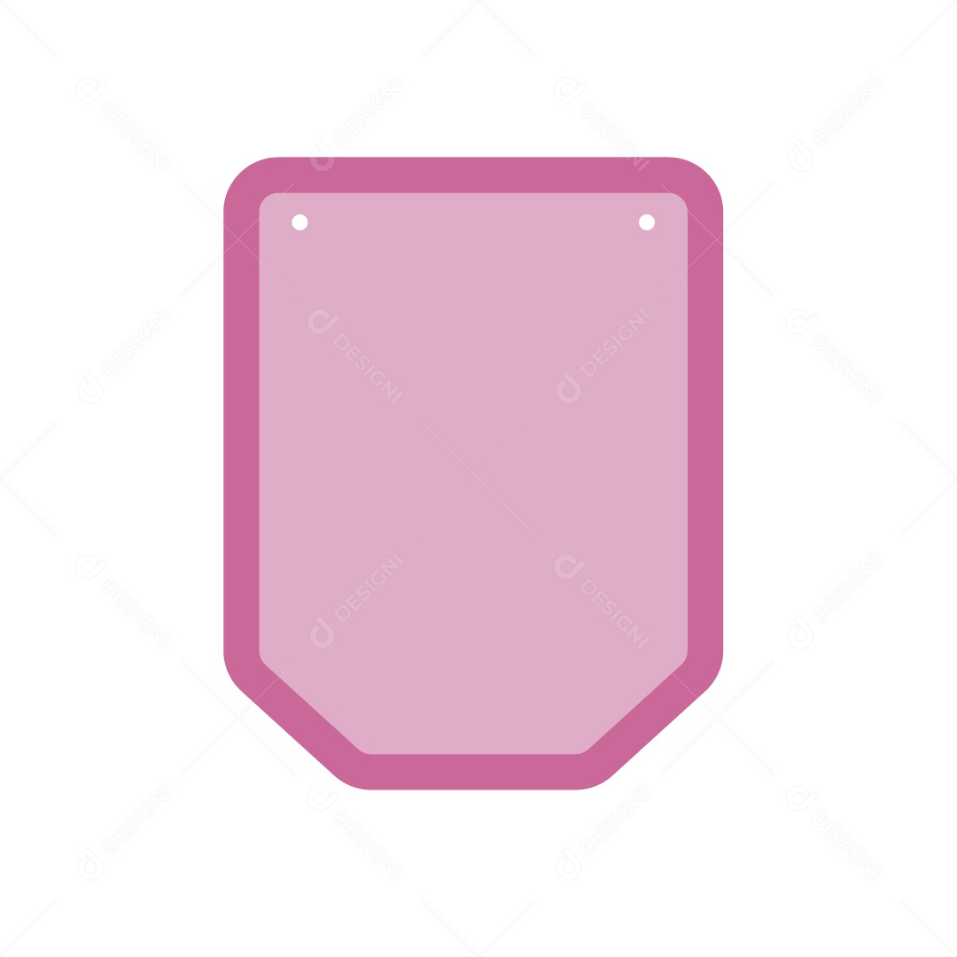 Recorte de Bandeirola Ilustração Rosa Vetor EPS