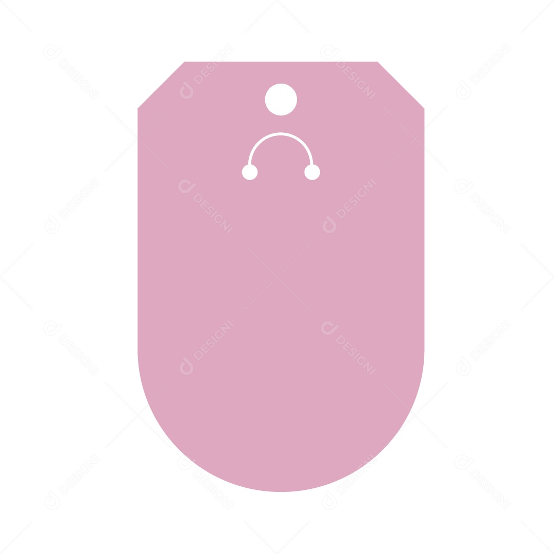 Ilustração de Etiqueta Rosa Vetor EPS