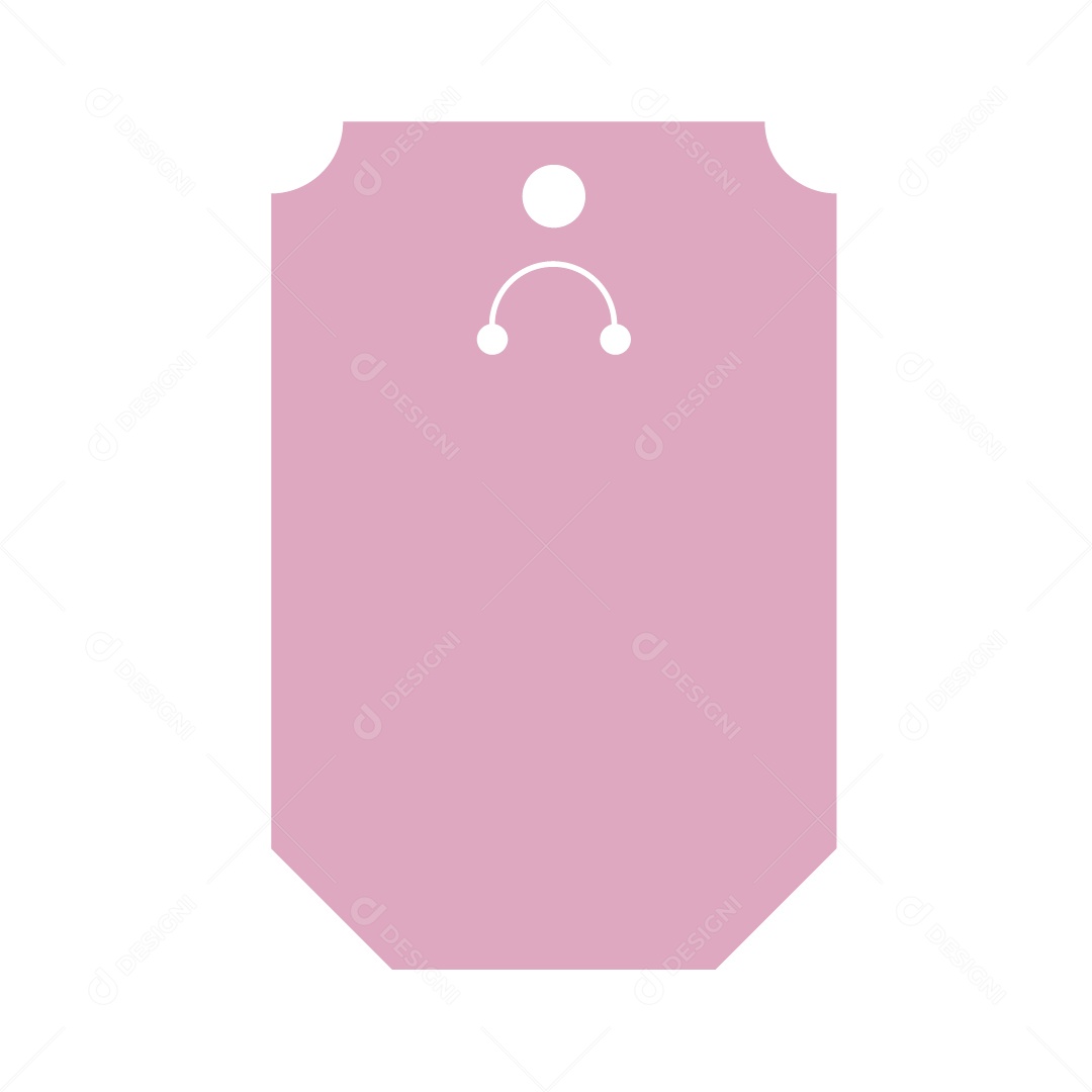 Ilustração de Etiqueta Rosa Vetor EPS