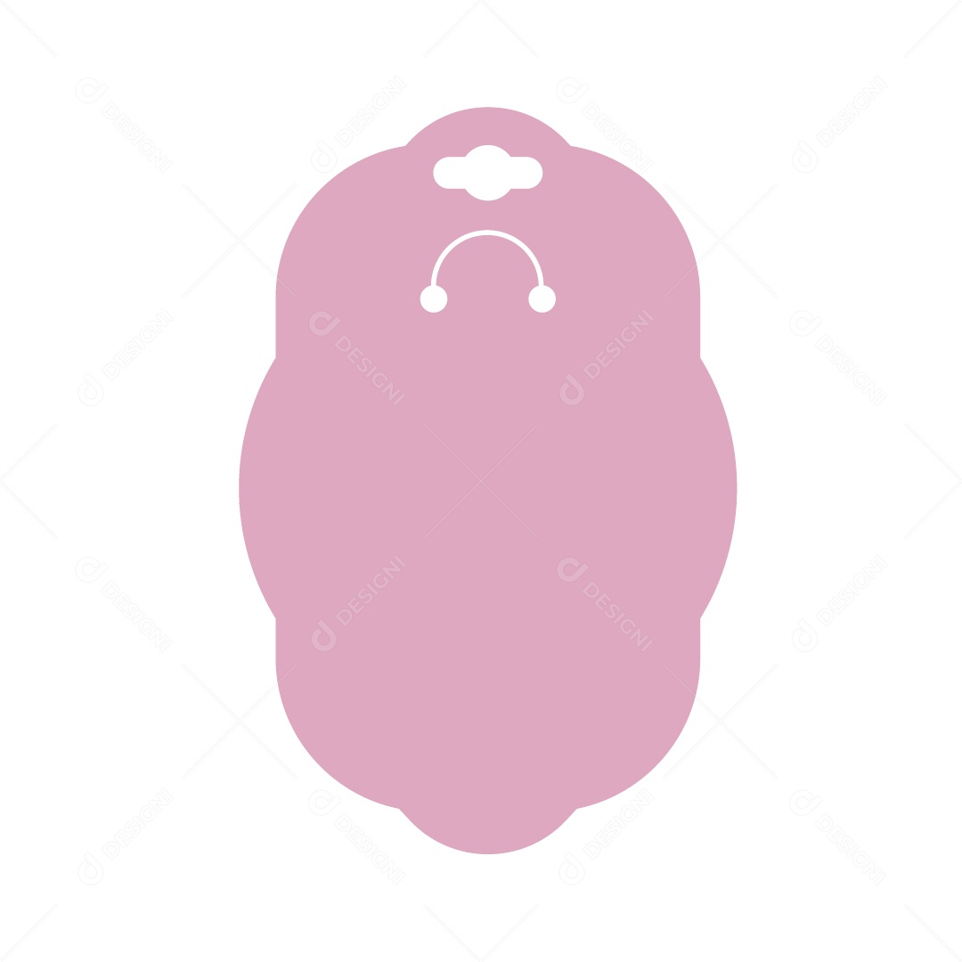 Ilustração de Etiqueta Rosa Vetor EPS